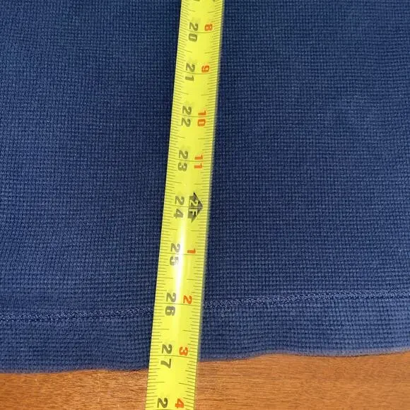 Vintage Y2K Nike Long Sleeve Waffle Knit Blue/Gray Thermal Shirt Mens XXL - Picture 5 of 5